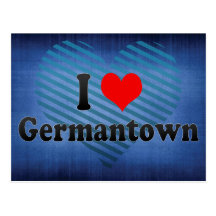 I Love Germantown, United States Post Card