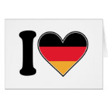 I Love Germany Greeting Cards