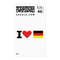 I love Germany Postage Stamp
