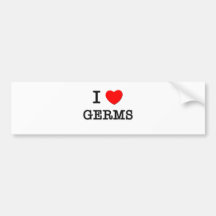 I Love Germs Bumper Stickers