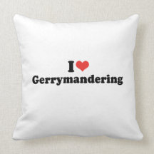 I LOVE GERRYMANDERING - .png Throw Pillow