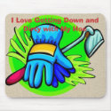 I Love Getting Down and Dirty with My Hoe Mousepad by abeyer I Love Getting Down and Dirty with My Hoe Mousepad