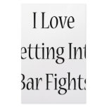 I Love Getting Into Bar Fights Customized Stationery