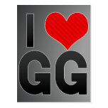 I Love GG Postcard