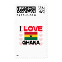 I Love Ghana postage