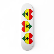 I Love Ghana Skate Deck