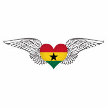 I Love Ghana -wings Photo Cutout