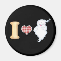 I Love Ghosts Magnet