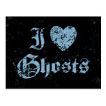 I Love Ghosts Postcard