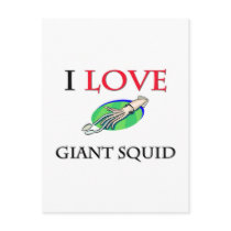 I Love Giant Squid postcards by tshirtshirts I Love Giant Squid postcards