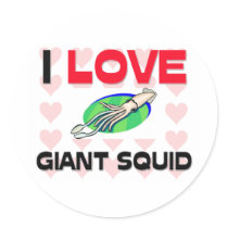 I Love Giant Squid stickers