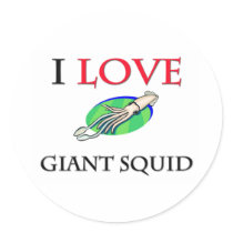 I Love Giant Squid stickers