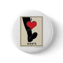 I Love Giants buttons