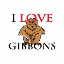 I Love Gibbons t-shirts
