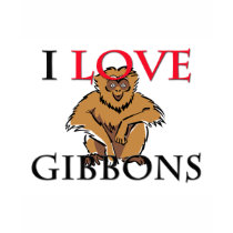 I Love Gibbons t-shirts