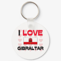 I Love Gibraltar keychains