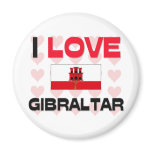 I Love Gibraltar Magnets