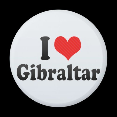I Love Gibraltar Magnets