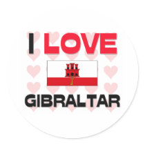 I Love Gibraltar stickers