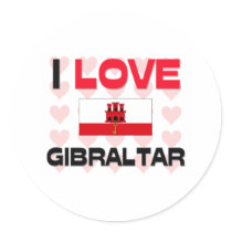 I Love Gibraltar stickers