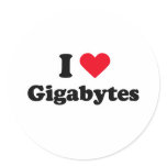 I love gigabytes stickers