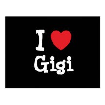 I love Gigi heart T-Shirt Postcard