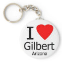 I love Gilbert AZ Key Chain keychain