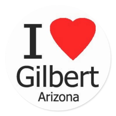 I Love Gilbert AZ Sticker by mikek92349