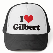 I Love Gilbert hats