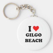 I Love Gilgo Beach New York Key Chains
