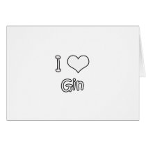 I Love Gin cards