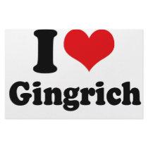 I LOVE GINGRICH STATIONERY DESIGN