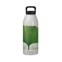 I Love Ginkgo Trees water bottles