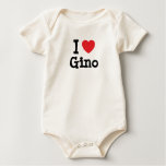 I love Gino heart custom personalized t-shirts