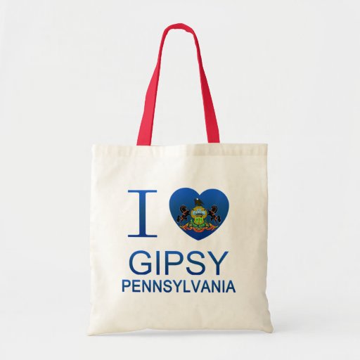I Love Gipsy, PA Canvas Bags