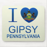 I Love Gipsy, PA Mouse Pads