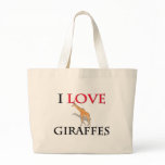 I Love Giraffes bags