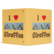 I love giraffes binders