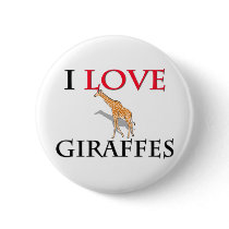 I Love Giraffes Pins