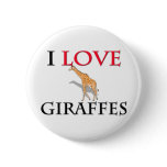 I Love Giraffes Pins