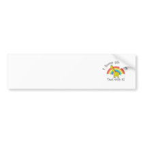 I love giraffes deal with it bumper stickers
