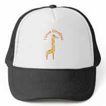 I Love Giraffes Hats