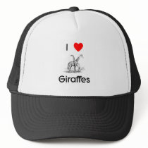 I love giraffes Hat