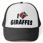 I Love Giraffes hats