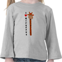 I love giraffes t-shirts