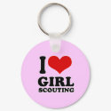 I Love girl scouting keychains by Shirtuosity I Love girl scouting keychains