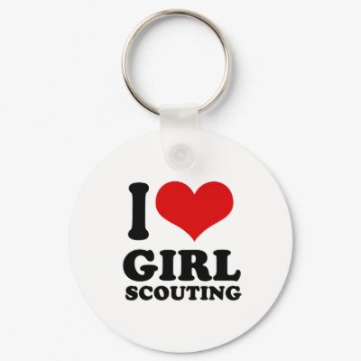 I Love girl scouting Key Chain by Shirtuosity
