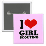 I Love girl scouting buttons