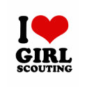 I Love girl scouting t-shirts by Shirtuosity I Love girl scouting t-shirts