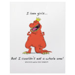 I love girls...But I couldn't eat a whole one! Personalized Letterhead